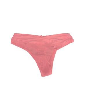 Aerie Nylon Pink Seamless Thong Underwear Medium